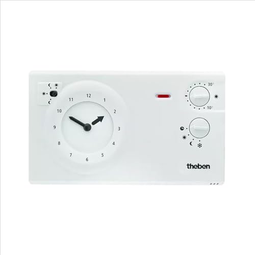 Theben 7820030, Cronotermostato Analogico Per Il Monitoraggio E La Regolazione Temporizzati Della Temperatura Ambiente