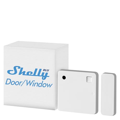 Shelly Blu Door Window, Sensore Porta Finestra, Bluetooth, Apertura/Chiusura Di Porte/Finestre, Misura Angolo Di Inclinazione E Luminosità, Notifica P