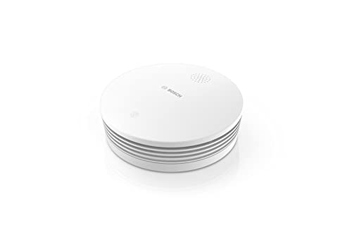 Bosch Smart Home 8750002142 Rilevatore Di Fumo Ii, Funzionamento Tramite App, Con Batteria Sostituibile, Bianco, One Size