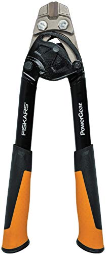 Fiskars Tagliabulloni, Fino Al 30% Di Potenza In Più, Lunghezza 26 Cm, Acciaio/Plastica, Nero/Arancione, Powergear, 1027213