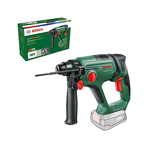 Bosch Home And Garden Martello Perforatore A Batteria Universalhammer 18V (Senza Batteria, 18 Volt System; Foratura/Foratura Percussione/Scalpellatura