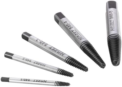 Hazet 840/5 Serie Di Estrattori Viti, Multicolore, Numero Utensili 5