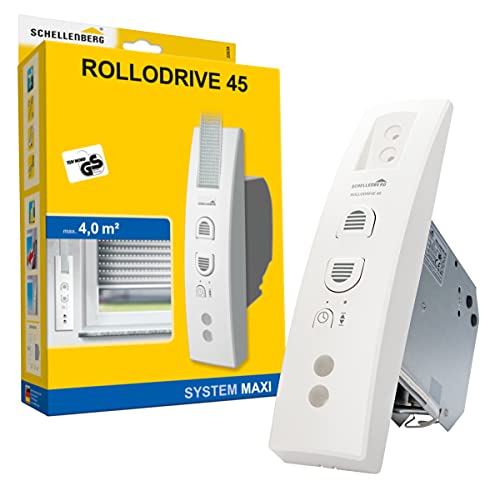 Schellenberg 22638 Avvolgicavo Elettrico Per Tapparelle Avvolgibili Rollodrive 45, Fino A 4 M² Di Superficie Della Tapparella, Larghezza Del Nastro 23