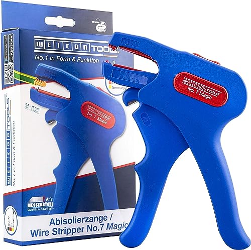 Weicon 51000007 51000007-Pinza Spelafili No.7-R, Colore Blu/Rosso, Blue/Red