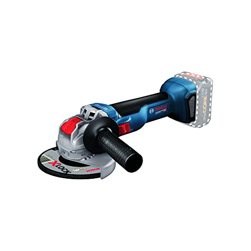 Bosch Professional 18V System Smerigliatrice Angolare Gwx 18V-10 (X-Lock, Diametro Disco 125Mm, Senza Batterie E Caricabatteria)
