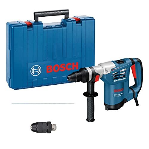 Bosch Professional Martello Perforatore Gbh 4-32 Dfr (Motore Da 900 Watt, Sds Plus, Potenza Del Colpo Max.: 4,2 J, Asta Di Profondità: 310 Mm, In Vali
