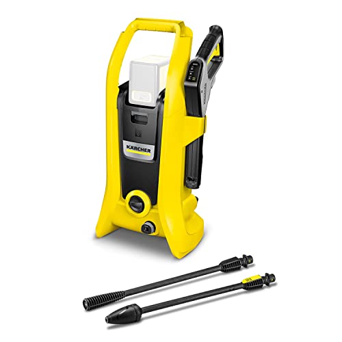 Kärcher Idropulitrice A Batteria 36 V K 2 Battery, 110 Bar, Getto Singolo, Ugello Mangiasporco, Attacco Tubo Da Giardino A3/4", Peso 4,5 Kg, Utilizzab