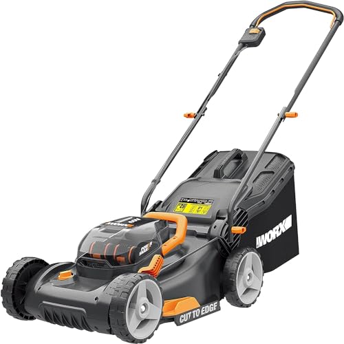 Worx Wg743E Tosaerba A Batteria 40 V – Tosaerba Professionale Con Funzione Di Pacciamatura E Batteria Powershare – Tosaerba Senza Cavo – Ideale Per Gi