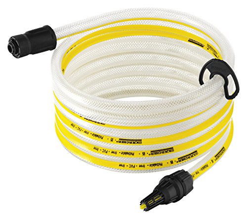 Kärcher 26431000 Tubo Di Aspirazione E Filtro Per Accessorio Idropulitrice Da 5 M, Bianco, Giallo