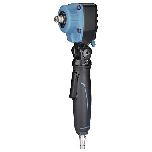 Hazet Avvitatore A Percussione Ad Aria Compressa Ad Angolo (1/2", Scarico Quadrato Max. 550 Nm, Estrattore Regolabile A 120°, Lunghezza: 277 Mm, Lungh