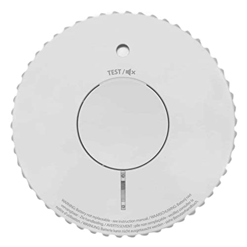 Fire Angel Rilevatore Di Fumo Ottico Q-Label Con Batteria A 10 Anni, Fa6120-Int St-622/St-620