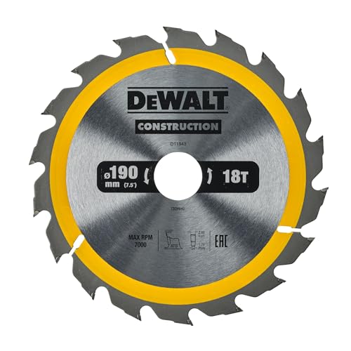 Dewalt, Dt1943, Qz, Hoja Para Construcción 190X30Mm 18T (Ac)