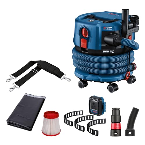 Bosch Professional 18V System Aspiratore A Batteria Gas 18V-12 Mc (Protezione Dalla Polvere Di Classe M, Filtro Hepa, Incl. Gct 30-42, 3 Nastri In Gom