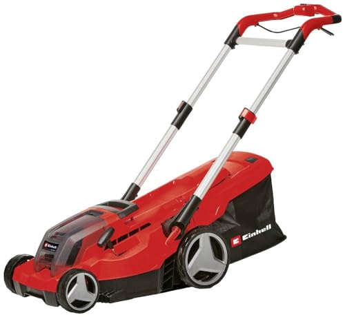 Einhell Tosaerba A Batteria Gp-Cm 36/450 Kit Power X-Change (36 V, 38 Cm Di Larghezza Di Taglio, 450 M², Brushless, Funzione Pacciamatura, Sacco Da 45