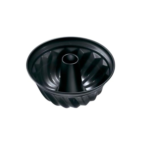 Zenker Stampo Per Ciambella Budino Ø25X11 Cm, In Acciaio Carbon Steel Rivestito In Antiaderente Teflon Classic Temp Max 230°C Linea Black Metallic