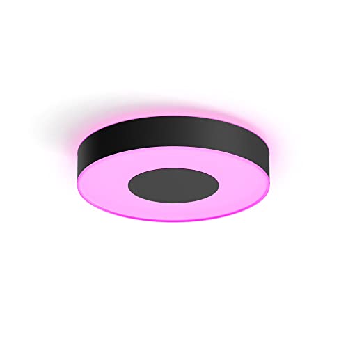 Philips Hue White And Color Ambiance Xamento Plafoniera Da Bagno Smart, Media, Led Integrato, 34W, Nero