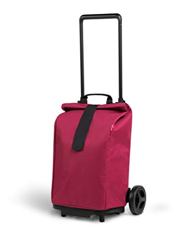 Gimi Sprinter|Carrello Portaspesa Pieghevole Con Manico Telescopico Regolabile|Sacca Antipioggia Chiusura Avvolgibile E Fascia In Velcro|Con Ruote Gra