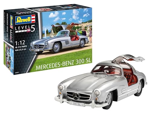Revell 07657 Mercedes Benz 300 Sl Kit Modellino Scala 1:12 Modello, Colore Non Verniciato, Rv07657