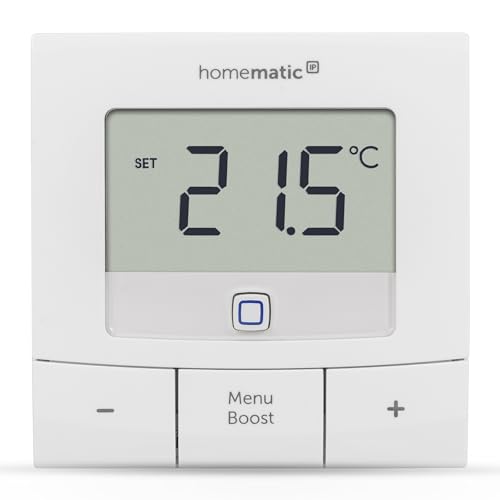 Homematic Ip Smart Home 154666A0 - Termostato Da Parete Basic, Con Ampio Display