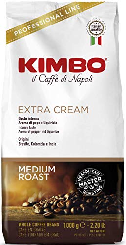 Kimbo Bar Range Kimbo Chicchi Di Caffè Crema Extra 1Kg In Grani - Kimbo Coffee Beans Extra Cream