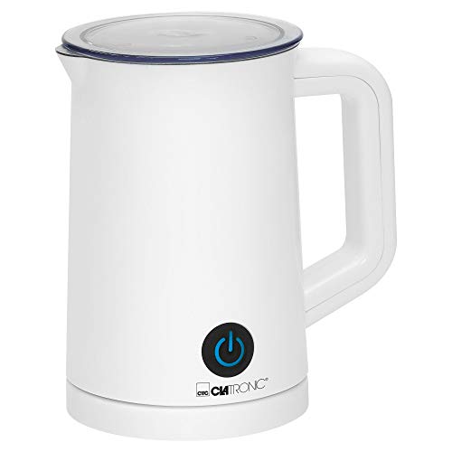 Clatronic Milchaufschäumer Ms 3693-Montalatte Elettronico Per Schiuma Di Latte In Pochi Secondi, Con Coperchio Con Funzione Paraspruzzi, 500 W, 300 Mi