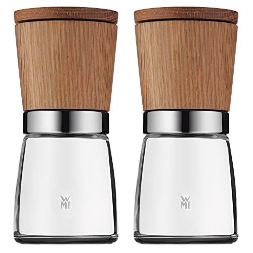 Wmf Ceramill Nature 0652314500 Macinaspezie, Set Da 2 Pezzi In Acciaio Inox E Legno