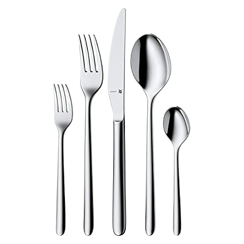 Wmf - 1261916340 - Flame, Set Di Posate Da 30 Pz., Per 6 Persone, In Cromargan Protect®: Acciaio Inox 18/10 Lucido Estremamente Resistente Ai Graffi, 