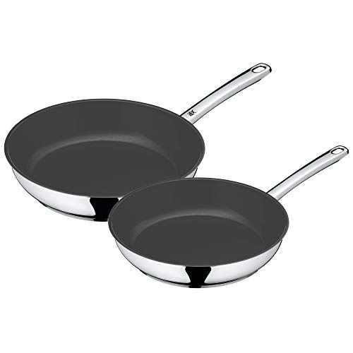 Wmf Cromargan Devil Set Padelle, Acciaio Inossidabile, Argento, 48.5 X 30 X 14.5 Cm