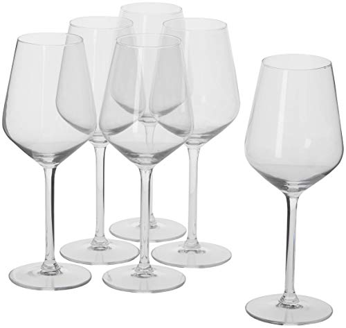 Alpina Set Bicchieri Da Vino Bianco - Calici Vino 6 Pezzi - Calice Vino Bianco 53Cl - Regalo Compleanno Donna, Amica E Mamma - Set Bicchieri - Con Bas