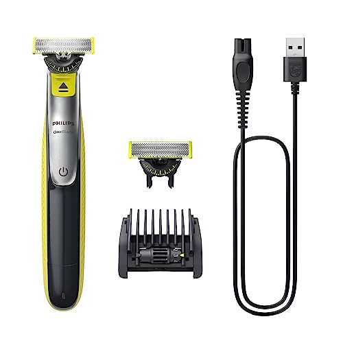 Philips Oneblade 360 Face, Regolabarba E Rasoio Elettrico, Con L'Innovativa Lama 360, 2 Lame 360 Per Il Viso, Pettine Regolabile 5 In 1 (Modello Qp273