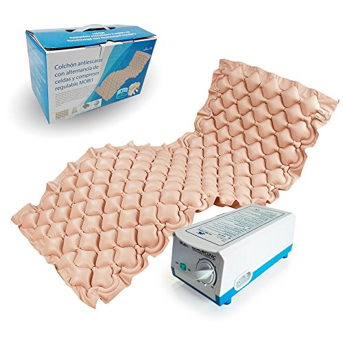 Mobiclinic®, Materasso Antidecubito Ad Aria Alternata, Motore Silenzioso, Mobi 1, Telecomando, 200 X 90 X 7, Kit Di Riparazione, Marchio Europeo, Adat