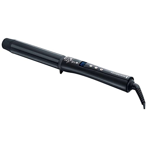 Ferro Arricciacapelli Remington Per Riccioli Grandi [32Mm] Pearl Digital (Rivestimento In Ceramica Di Alta Qualità Con Perle Vere) -Display Lcd, Senza
