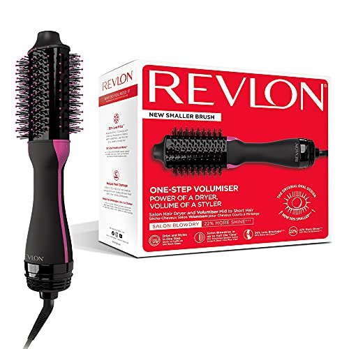 Revlon One-Step Asciugacapelli Volumizzante Per Capelli Da Medi A Corti (One-Step, Tecnologia Ionica E Ceramica) Rvdr5282Uke