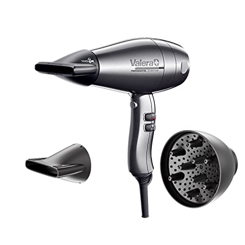Valera, Swiss Silent Jet 8600, Asciugacapelli Professionale, Phon Con Potente Motore Ac-Performance, 3 Livelli Di Temperatura, Ionizzatore, Cavo Fless