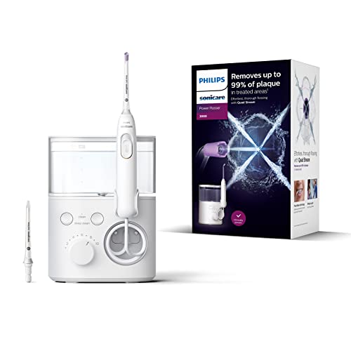 Philips Sonicare Irrigatore Orale Power Flosser 3000 - Per Denti E Gengive (Modello Hx3711/20), White, 1.0 Unità