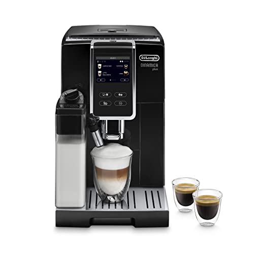 De'Longhi Dinamica Plus Ecam370.70.B Macchina Automatica Per Caffè In Chicchi, Lattecrema System Con Caraffa Montalatte Automatica, Schermo Fulltouch,