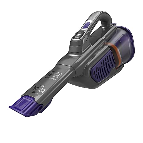 Black+Decker Bhhv520Bfp-Qw Aspirabriciole Senza Fili Potente A Batteria Litio Bocchetta Aspirante Ed Estendibile, Spazzola Motorizzata Pet System, Con