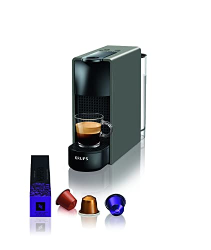 Nespresso Essenza Mini Xn110B, Macchina Da Caffè Krups, 0.6 L, Grigio Scuro