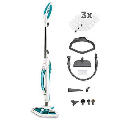 Polti Vaporetto Sv450_Double Scopa Vapore Doppia Funzione Con Pulitore Portatile, Extra Dotazione Panni, Spazzola Vaporforce, 13 Accessori