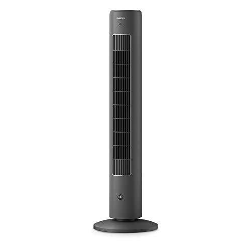 Philips Ventilatore A Torre Serie 5000, Auto-Rotante, 105 Cm, Telecomando, Timer, 3 Velocità, 3 Modalità, 40W, Flusso D'Aria Potente Ma Silenzioso, Ad