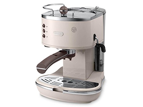 De'Longhi Icona Vintage Ecov 311.Bg Macchina Da Caffè Espresso Manuale E Cappuccino, Caffè In Polvere O In Cialde E.S.E., 1100 W, Beige