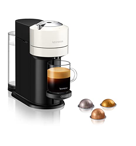 Nespresso Vertuo Next Env120.W, Macchina Da Caffè Di De'Longhi, Nuovo Sistema Capsule Nespresso Vertuo, Serbatoio Acqua 1L, Bianco