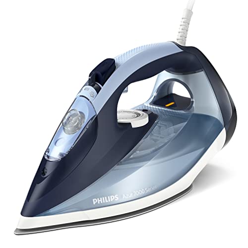 Philips Azur Series 7000 Ferro Da Stiro A Vapore - 2800 W, Vapore Continuo 50G/Min, Colpo Vapore Da 250 G, Vapore Verticale, Piastra Steamglide Plus,