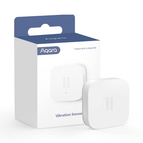 Aqara Sensore Di Vibrazioni, Richiede Un Hub Aqara, Connessione Zigbee, Mini Rilevatore Di Rottura Vetri Wireless Per Sistema Di Allarme E Domotica In