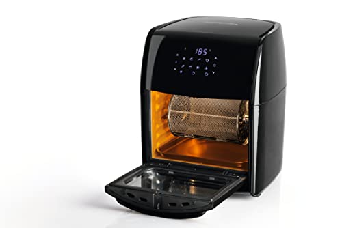 Gourmetmaxx Friggitrice Digitale Xxl Ad Aria Calda 12 Litri | Frittura Senza Grassi, Friggitrice, Forno E Grill Rotante In Un Unico Apparecchio | Con 