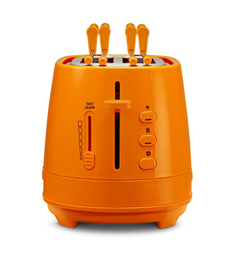 De'Longhi Ctlap2203.O Tostapane Con Pinze, Controllo Progressivo Del Grado Di Tostatura, Indicatori Luminosi, Cassetto Raccoglibriciole, Piedini Antis