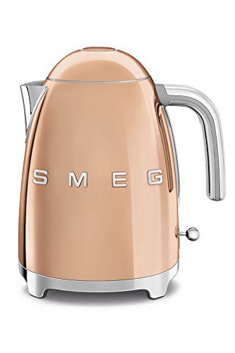 Smeg, Bollitore Elettrico Klf03Rgeu 1,7 L, Filtro Anticalcare Lavabile, Autospegnimento Di Sicurezza, Indicatore Livello Di Acqua, Base Antiscivolo E