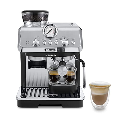De'Longhi La Specialista Arte, Macchina Per Caffè In Chicchi Manuale, Ec9155.Mb, 1400W, Macinacaffè Integrato, Accessori Inclusi: Barista Kit, Cappucc