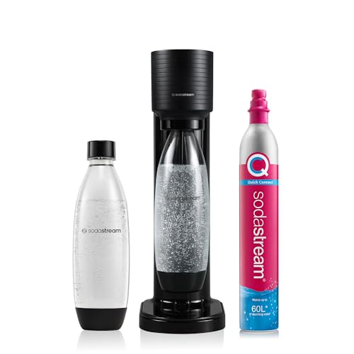 Sodastream Gasatore D’Acqua Per Trasformare L’Acqua In Acqua Frizzante, Include 1 Bottiglia Da 1 Litro E 1 Cilindro Di Anidride Carbonica Co2 Alimenta