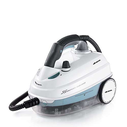 Ariete 4146 Xvapor Deluxe - Pulitore A Vapore Mobile, 5 Bar, Vano Portaccessori Integrato, Autonomia Fino A 55', Cavo 6 M, 1500W, Bianco